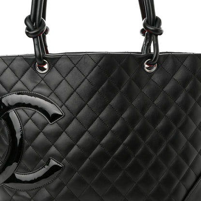 Chanel Calfskin Quilted Large Cambon Tote Black 8 of 10