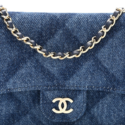 Chanel Denim Printed Belt Bag Dark Blue 8 of 10