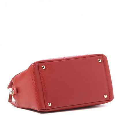Chanel Caviar Quilted Petit Timeless Shopping Tote PTT Red 4 of 9