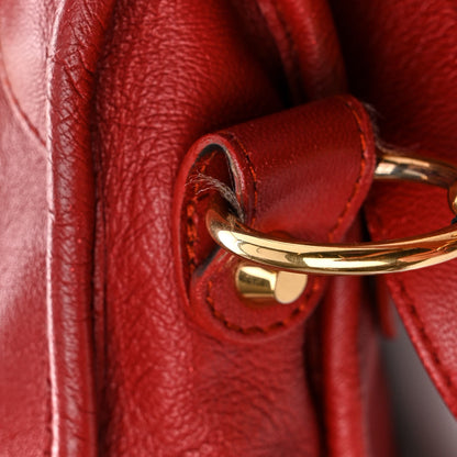 Balenciaga Chevre Gold Metallic Edge Hardware Mini City Rouge Brique Rouge Grenade 16 of 16