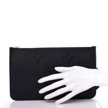 Louis Vuitton Empreinte Monogram Giant Neverfull MM Pochette Black 2 of 6
