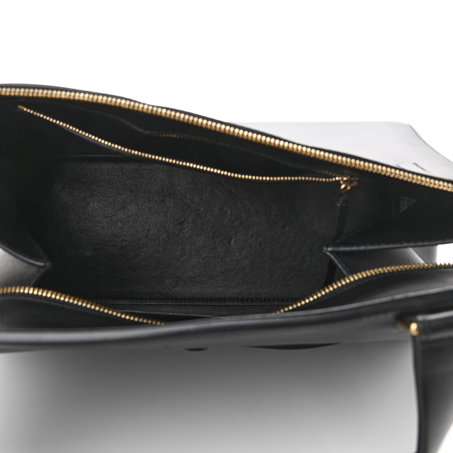 Celine Supple Calfskin Large Edge Shoulder Bag Navy Black 5 of 9