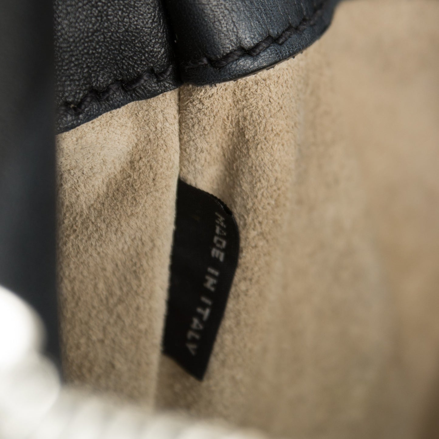 City Calf Hand-Stitched Galleria Double Zip Tote Black