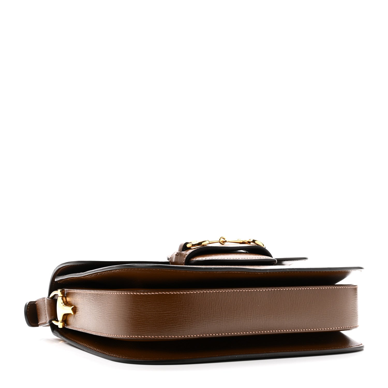 Gucci Azalea Calfskin Horsebit 1955 Shoulder Bag  Brown Sugar 4 of 11
