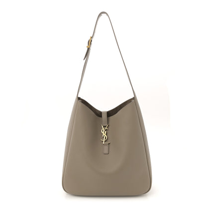 Saint Laurent Supple Calfskin Large Le 5 A 7 Soft Hobo Dusty Grey 1 of 12