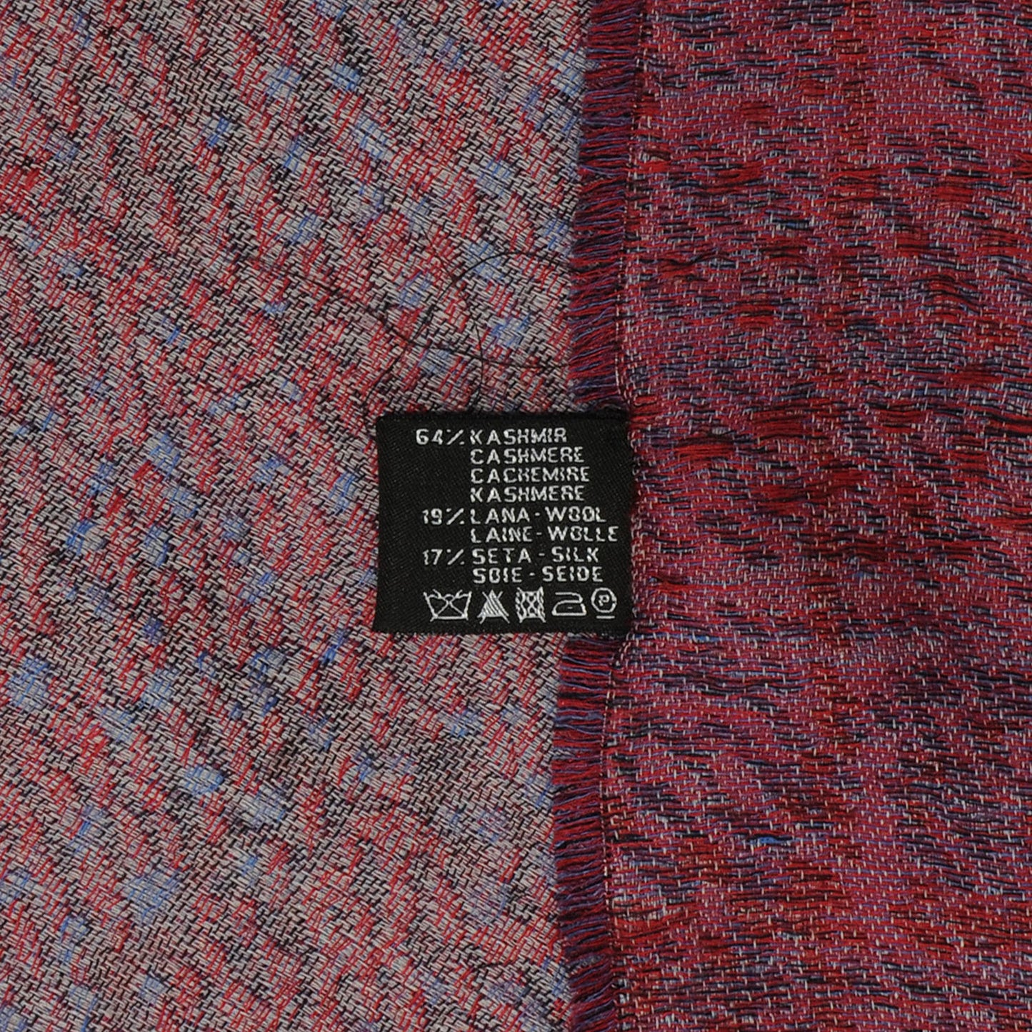 Cashmere Wool Silk CC Logo Scarf