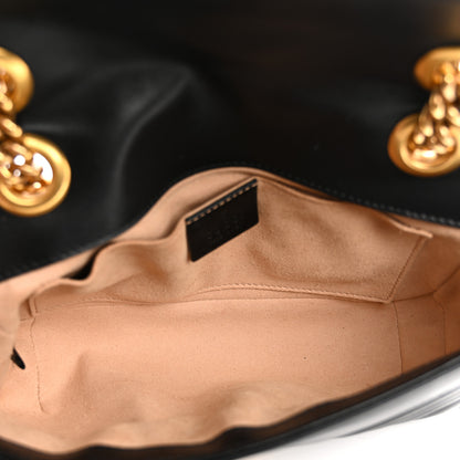 Gucci Calfskin Matelasse Mini GG Marmont Shoulder Bag Black 5 of 10