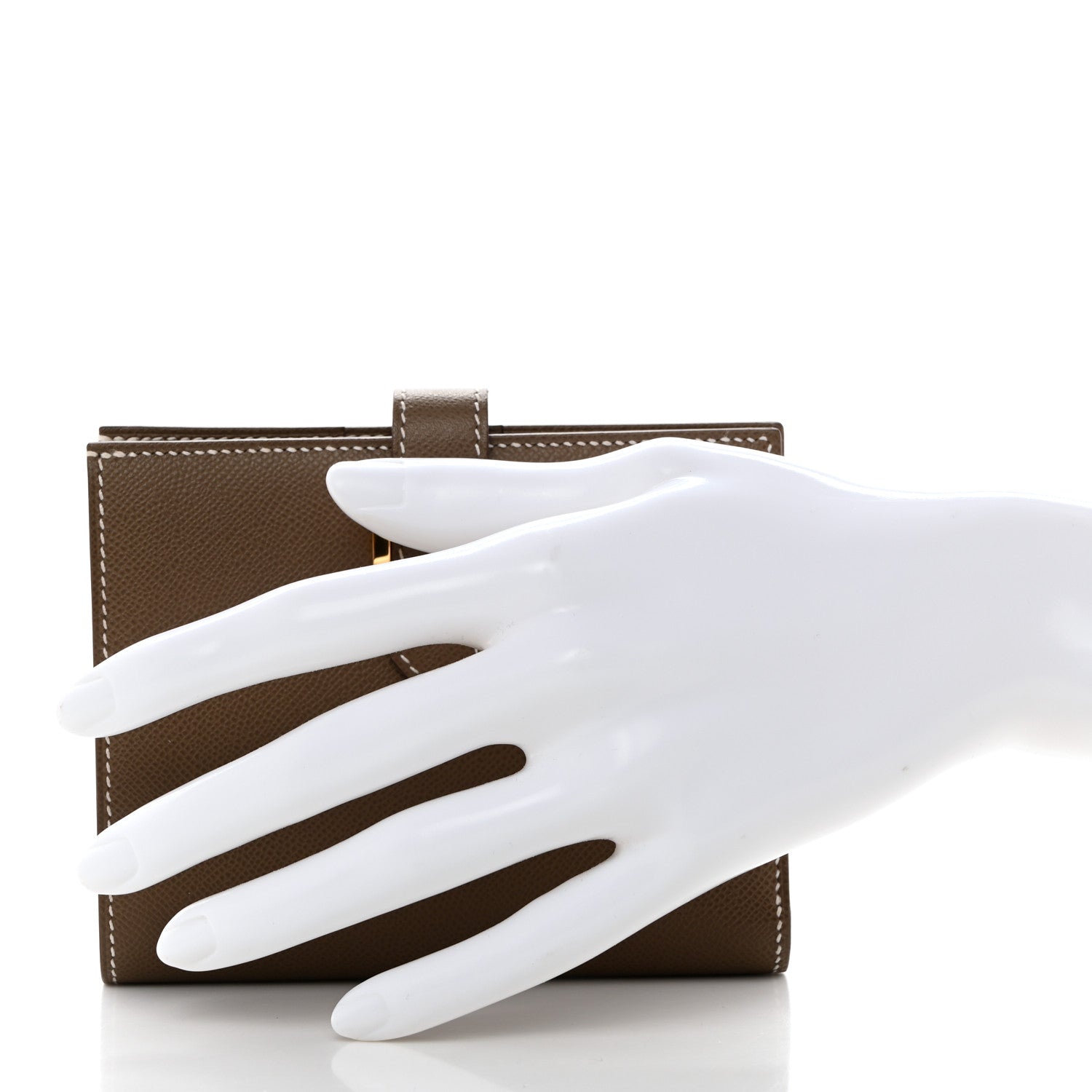 Hermes Epsom Bearn Compact Wallet Etoupe 2 of 6