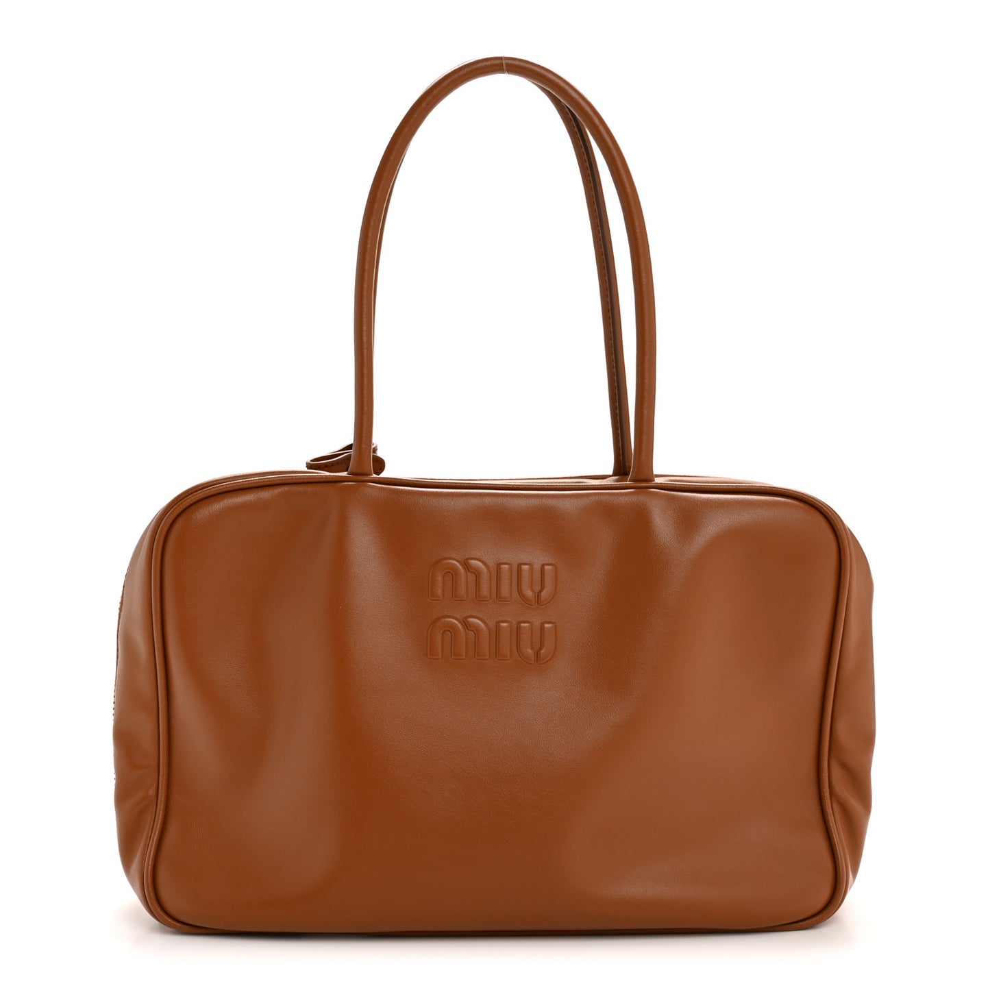 Soft Calf Softy Large Beau Top Handle Bag Cognac