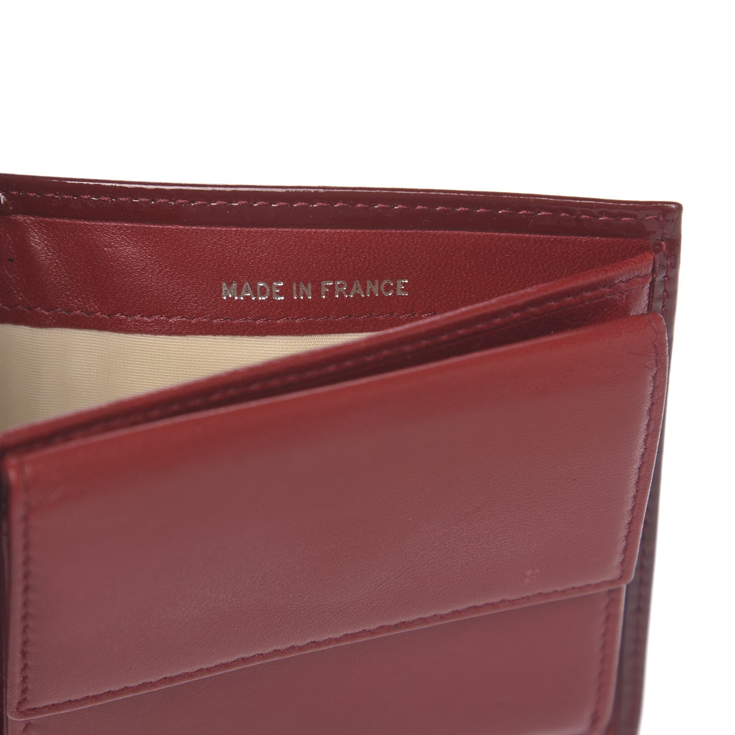 Chanel Patent Bi-Fold Wallet Red 7 of 13