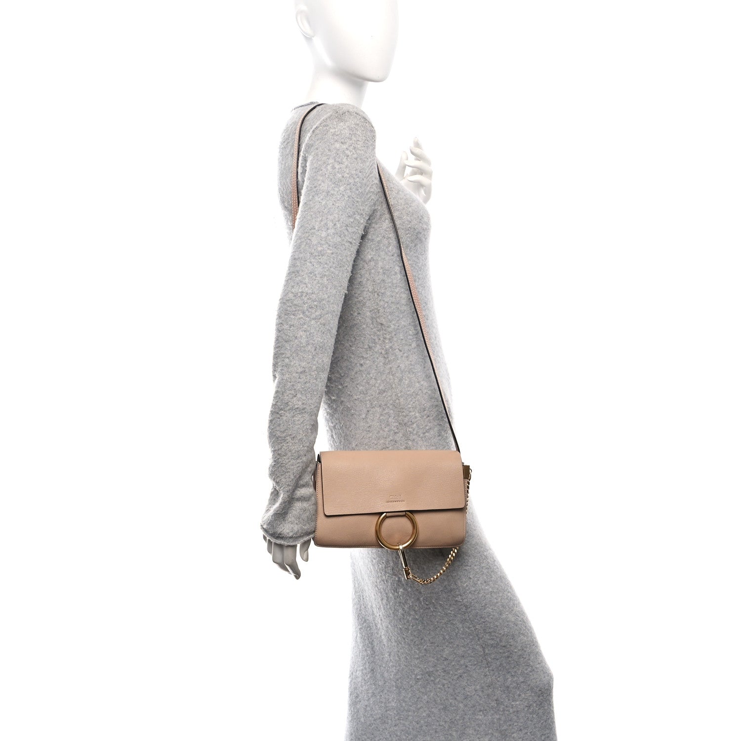 Chloe Goatskin Small Faye Shoulder Bag Biscotti Beige 2 of 10