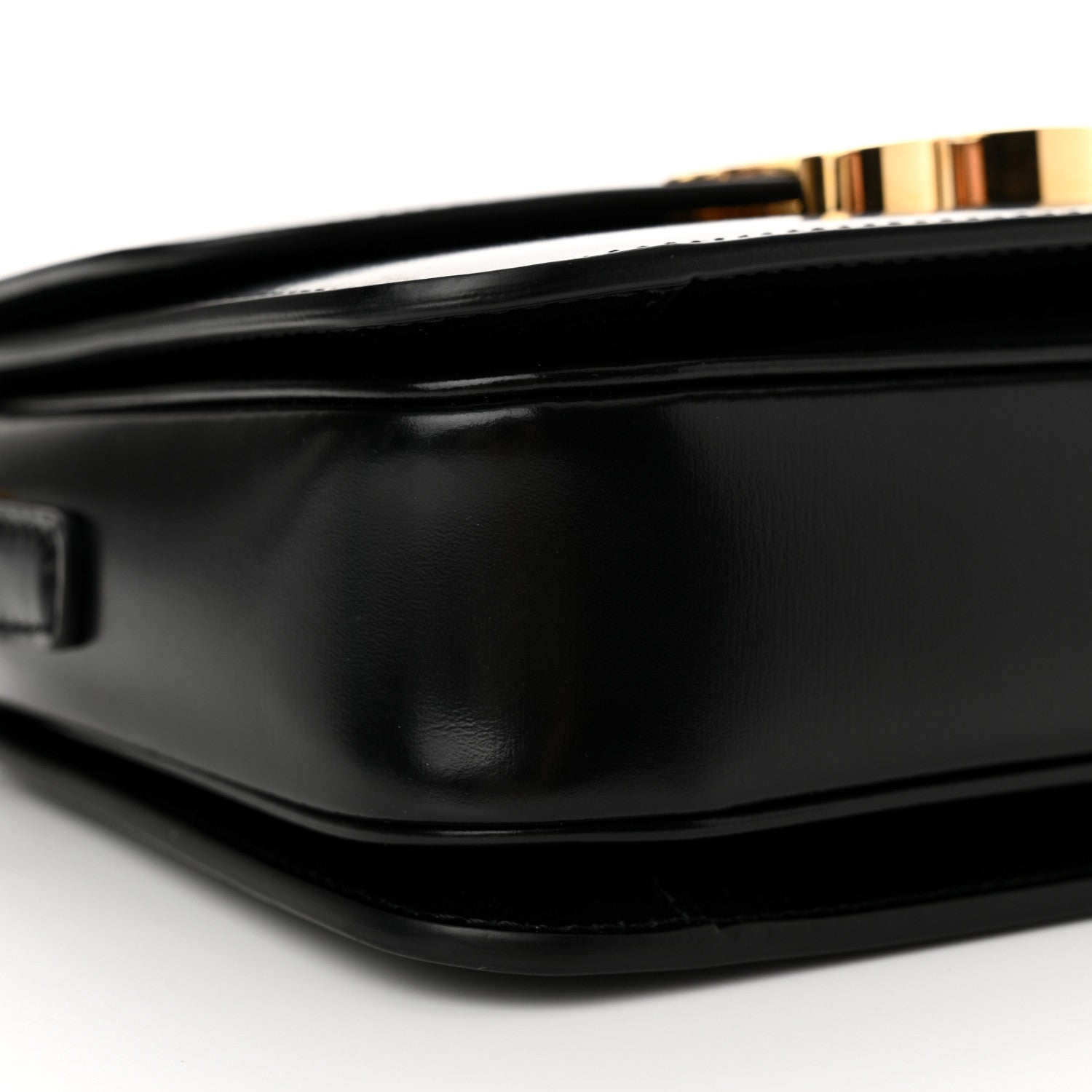 Celine Shiny Calfskin Teen Triomphe Black 9 of 10