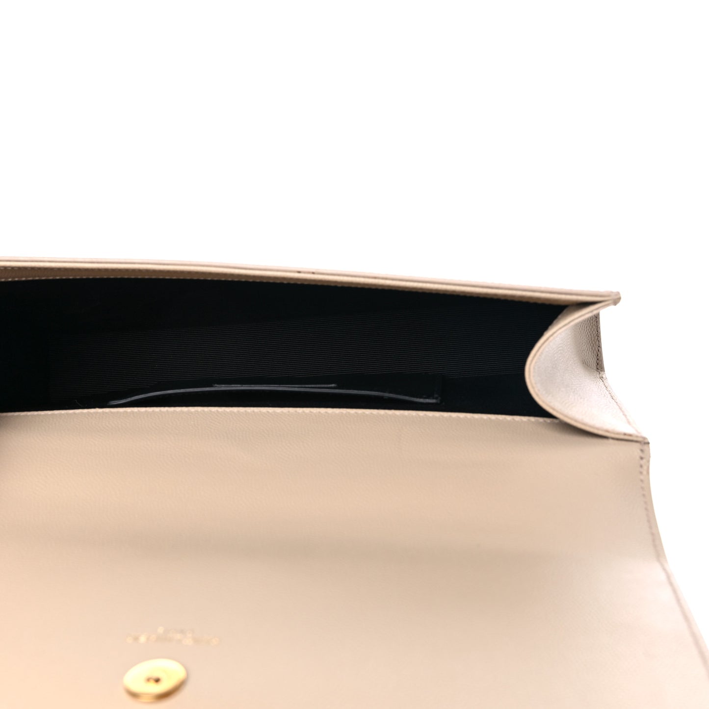 Grain De Poudre Classic Monogram Cassandre Clutch Nude Powder