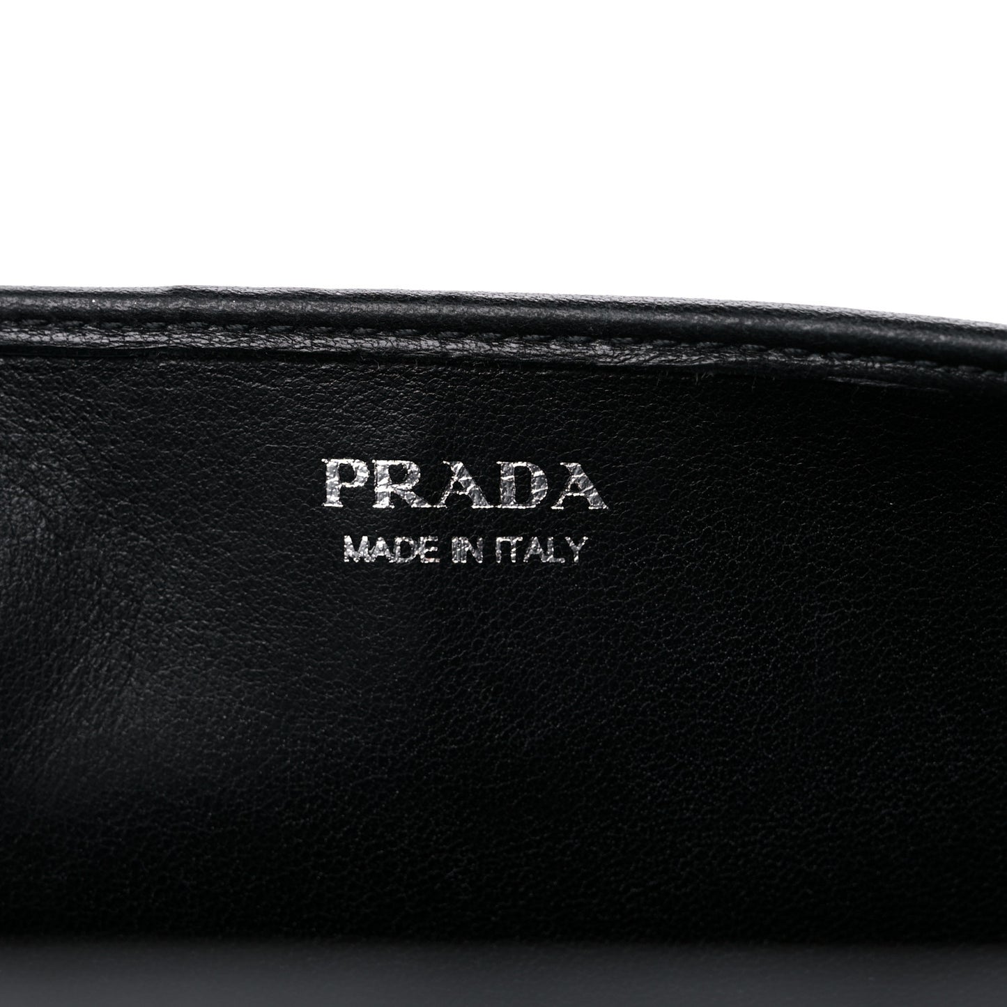 Soft Calfskin Impunture Diagramme Chain Wallet Black