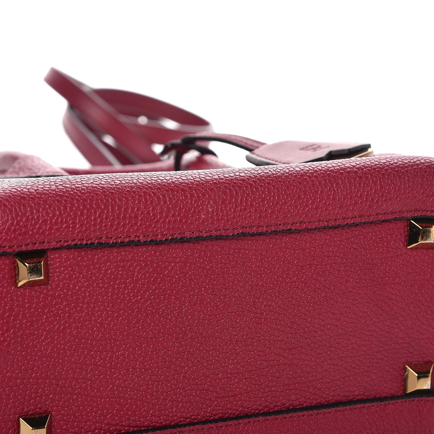 MCM Grained Calfskin Mini Milla Tote Burgundy 8 of 12