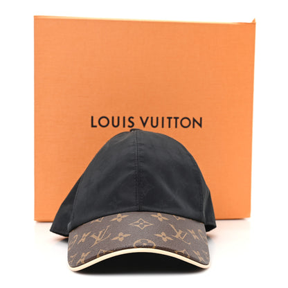 Louis Vuitton Polyester Silk Monogram LV Get Ready Cap M Black 9 of 9