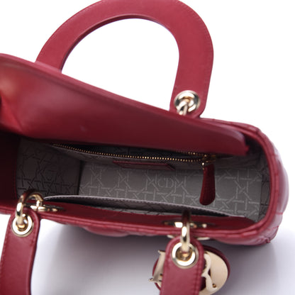 Christian Dior Lambskin Cannage Small My Lady Dior Red 5 of 10