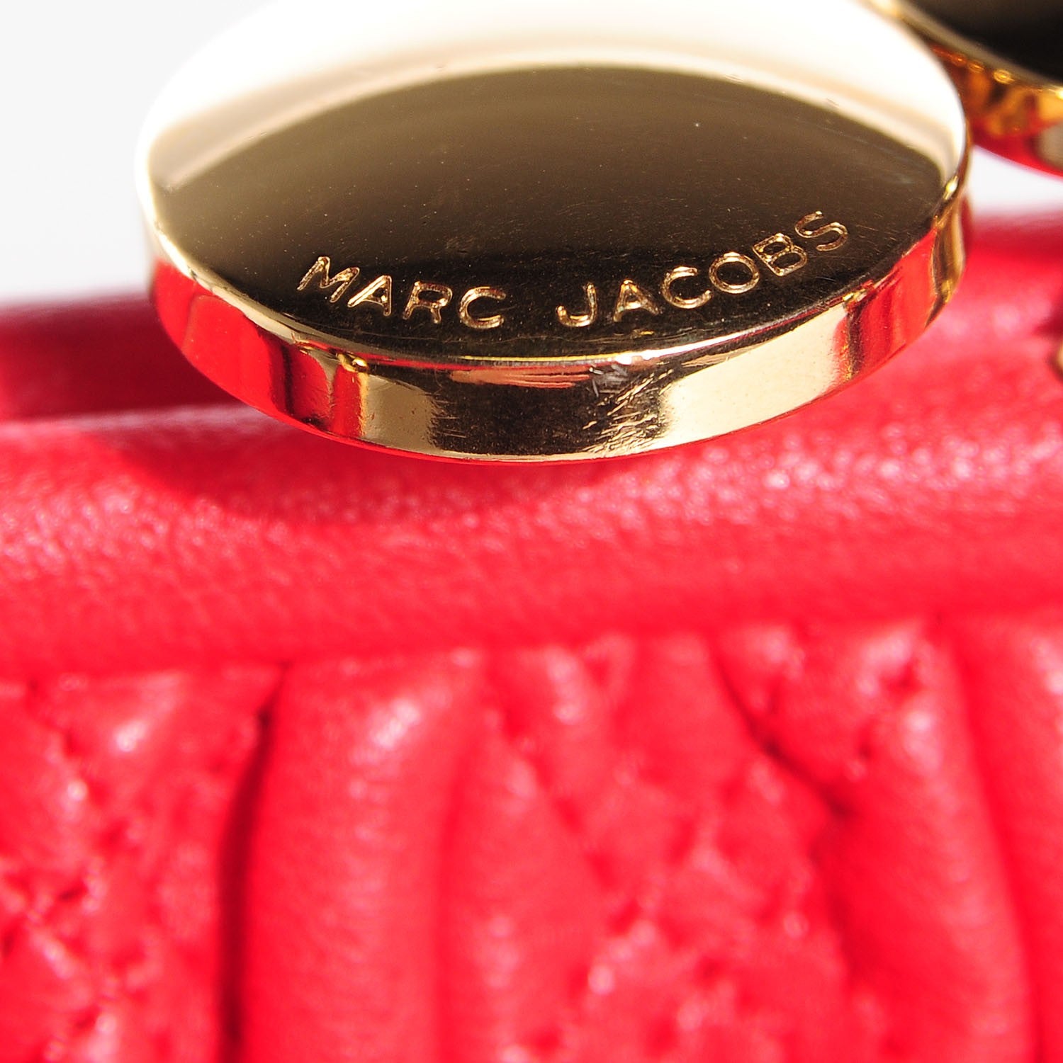Marc Jacobs Calfskin Quilted Stam Coral 10 of 10