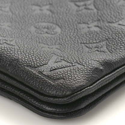 Louis Vuitton Empreinte Double Zip Pochette Black 8 of 9