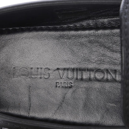 Louis Vuitton Mens Damier Hockenheim Moccasin Loafers 6 Onyx 7 of 13