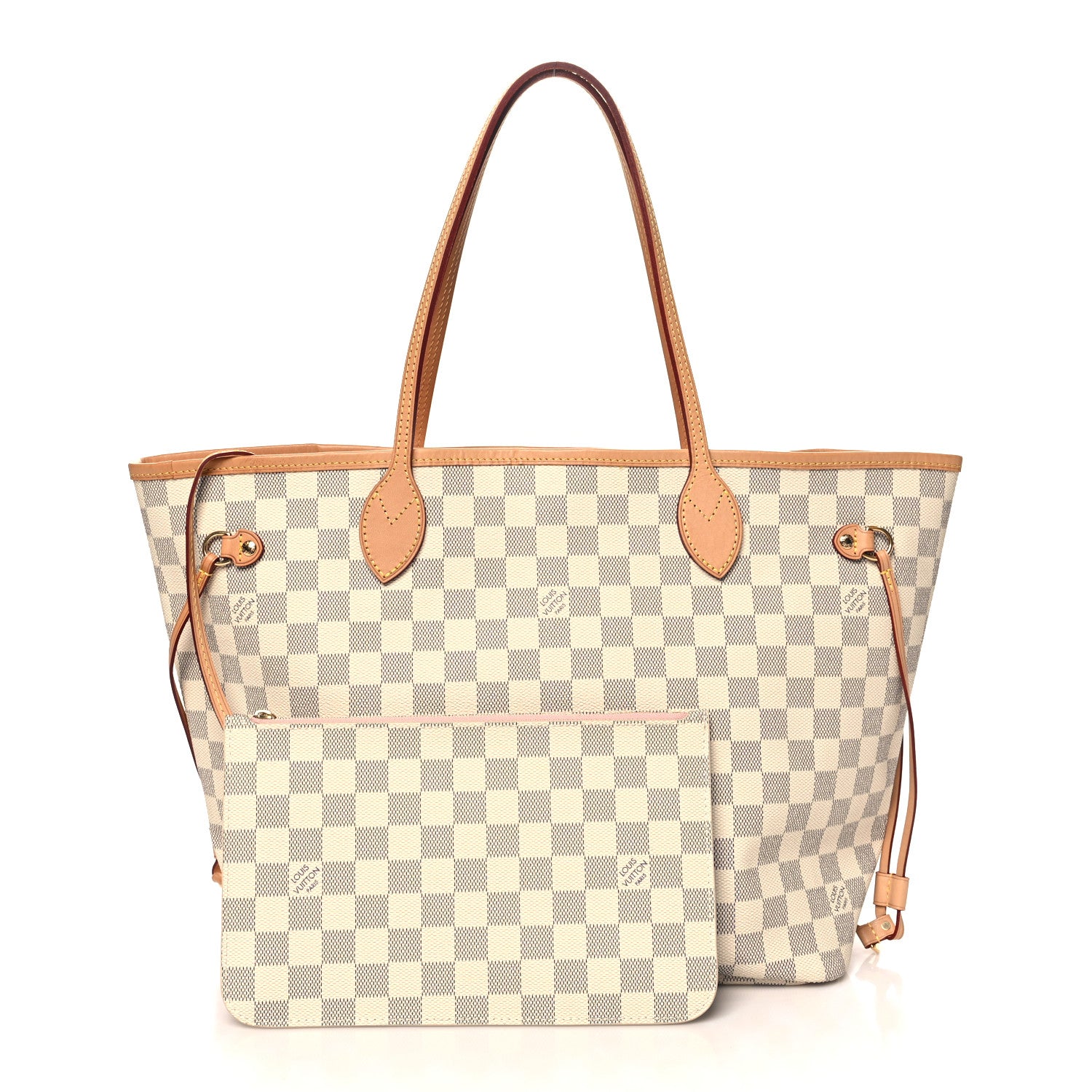 Louis Vuitton Damier Azur Neo Neverfull MM Rose Ballerine 3 of 10