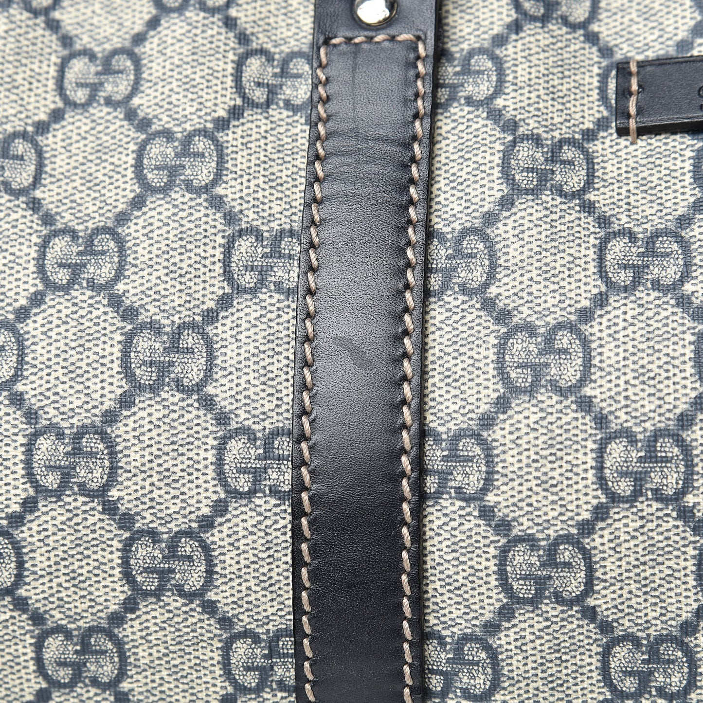 GG Plus Monogram Large Carry On Duffle Bag Navy
