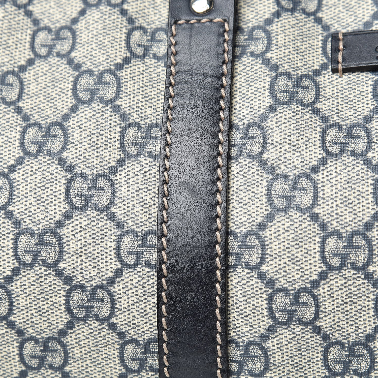 Gucci GG Plus Monogram Large Carry On Duffle Bag Navy 16 of 16
