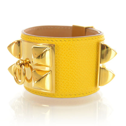 Hermes Courchevel Collier de Chien CDC Bracelet Jaune 3 of 8