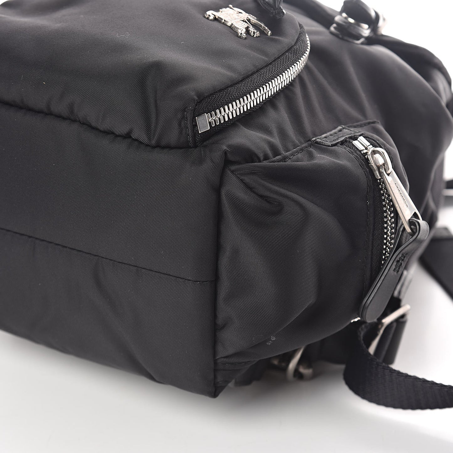 Nylon Small Rucksack Backpack Black