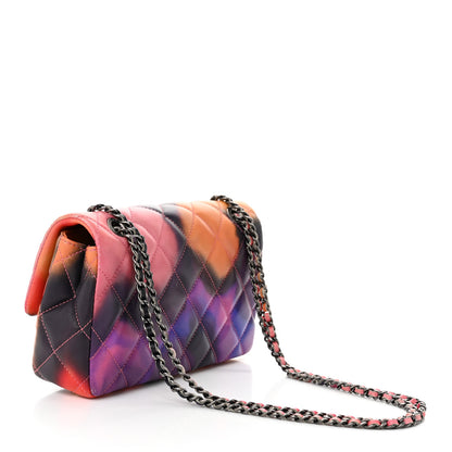 Chanel Lambskin Quilted Small Flower Power Flap Ecru Orange Red Purple 3 of 10