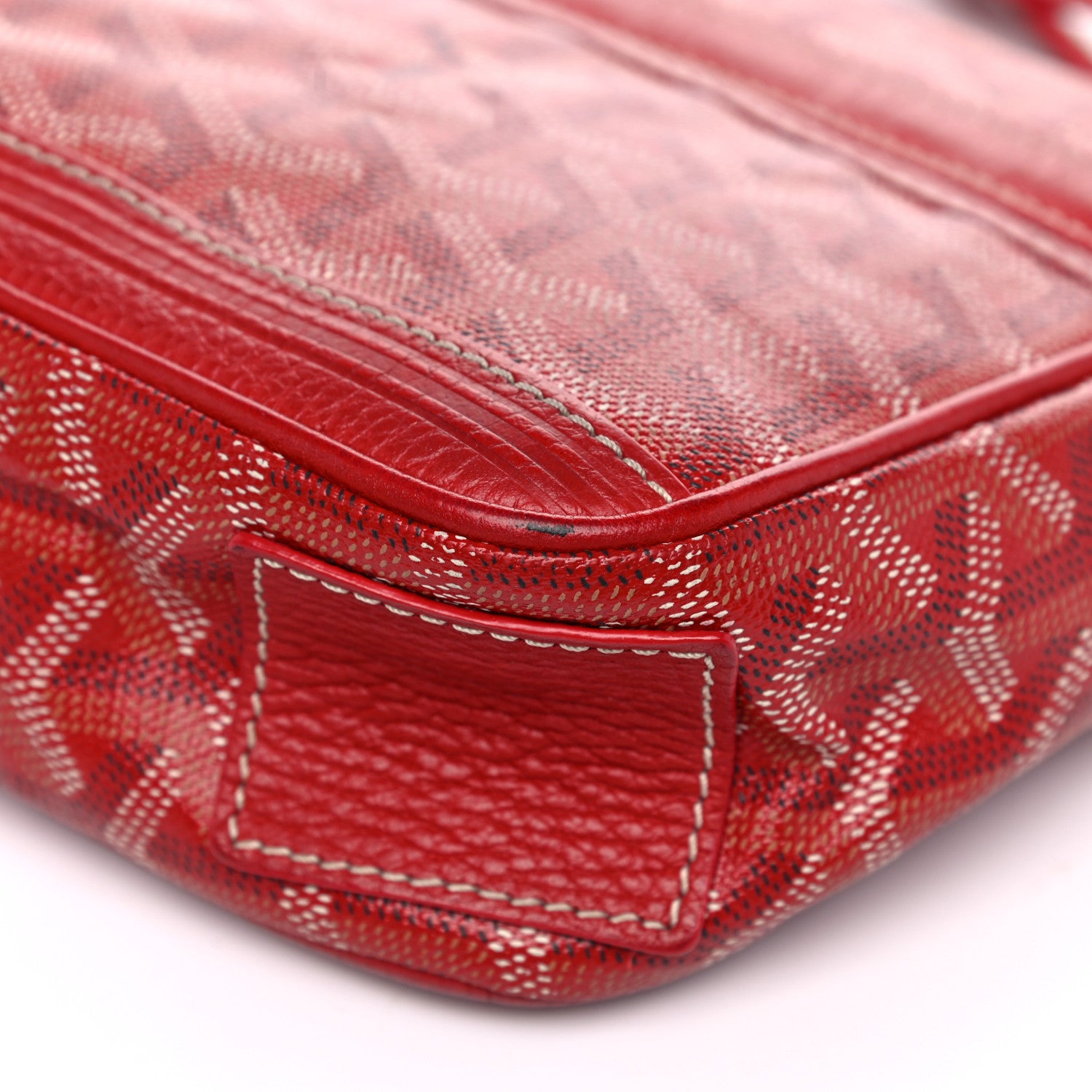 Goyard Chevron Grand Blue PM Red 11 of 17