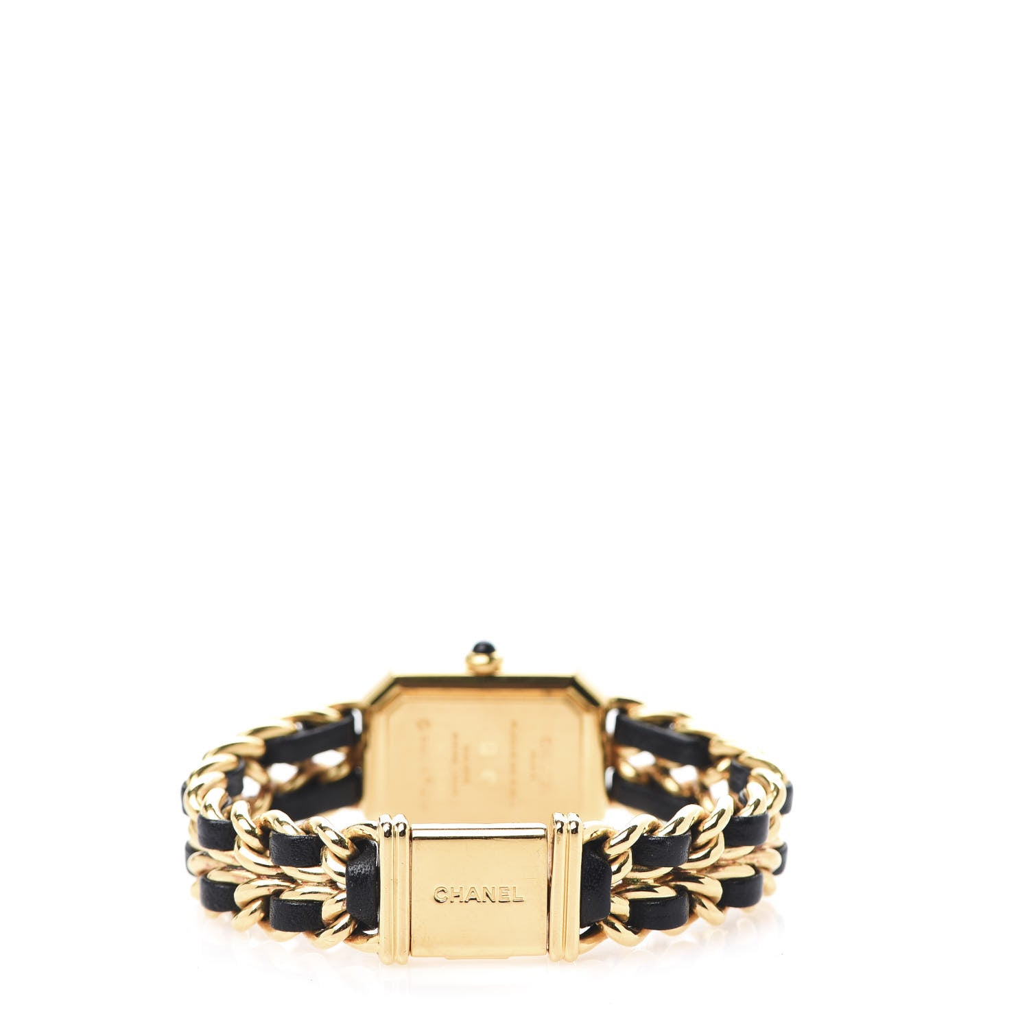 Chanel Stainless Steel Lambskin 20mm Chain Premiere Quartz Watch Gold M 4 of 6