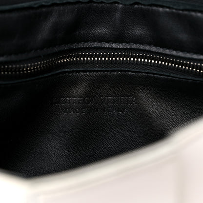 Bottega Veneta Lambskin Maxi Intrecciato Cassette Crossbody Bag White 6 of 14