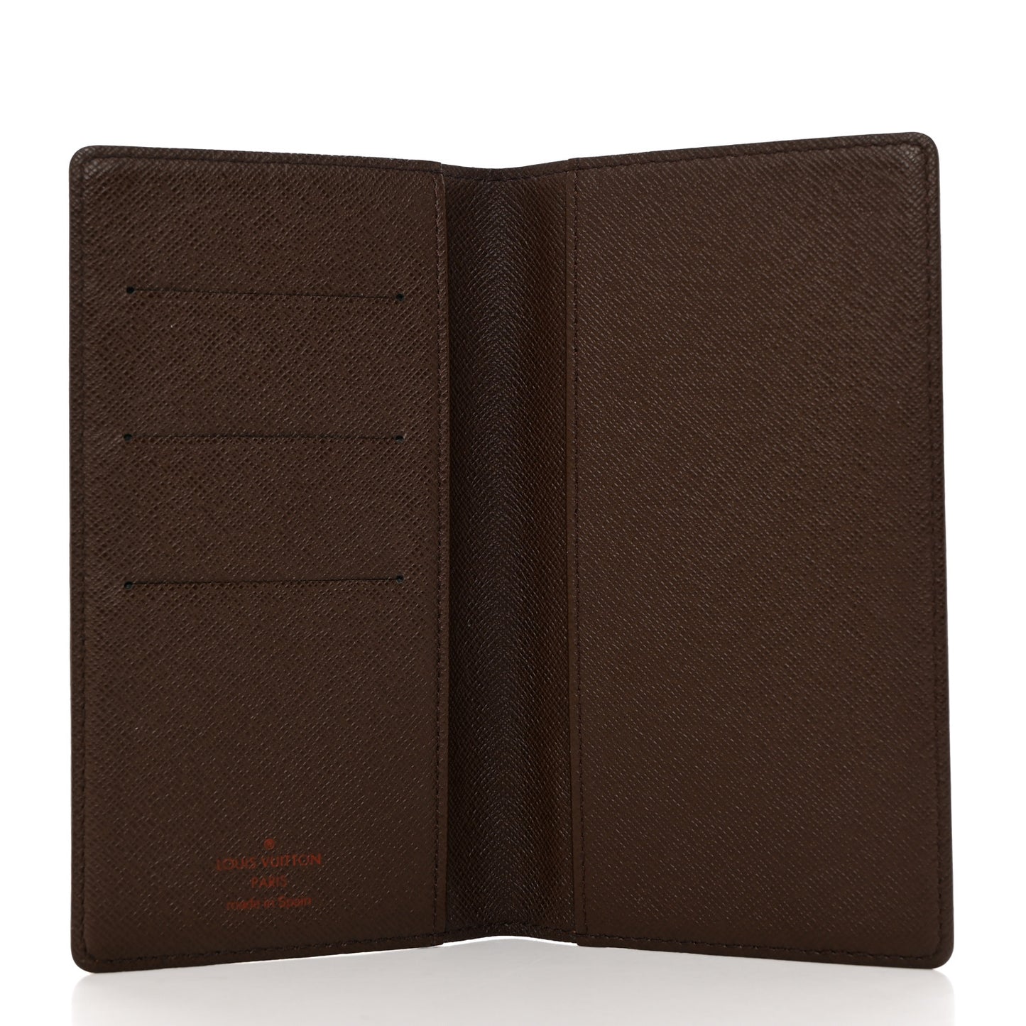 Damier Ebene Checkbook Cover Wallet