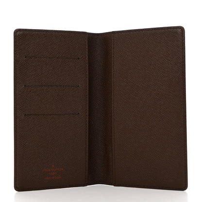 Louis Vuitton Damier Ebene Checkbook Cover Wallet 5 of 7