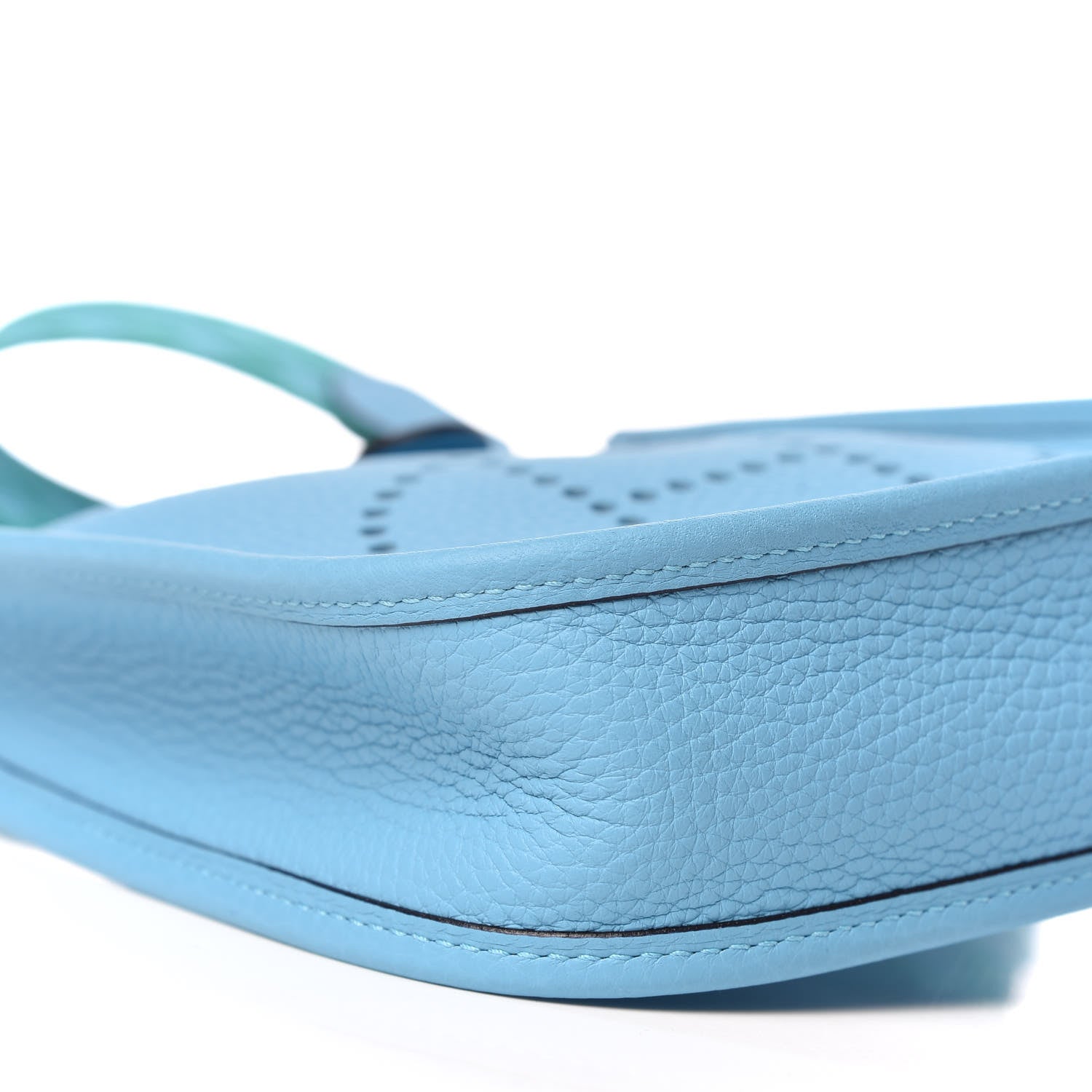 Hermes Taurillon Clemence Amazone Evelyne TPM Bleu Du Nord Vert Verone 9 of 11