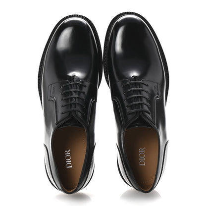 Christian Dior Calfskin Mens Derby Shoes 42 Black 2 of 9