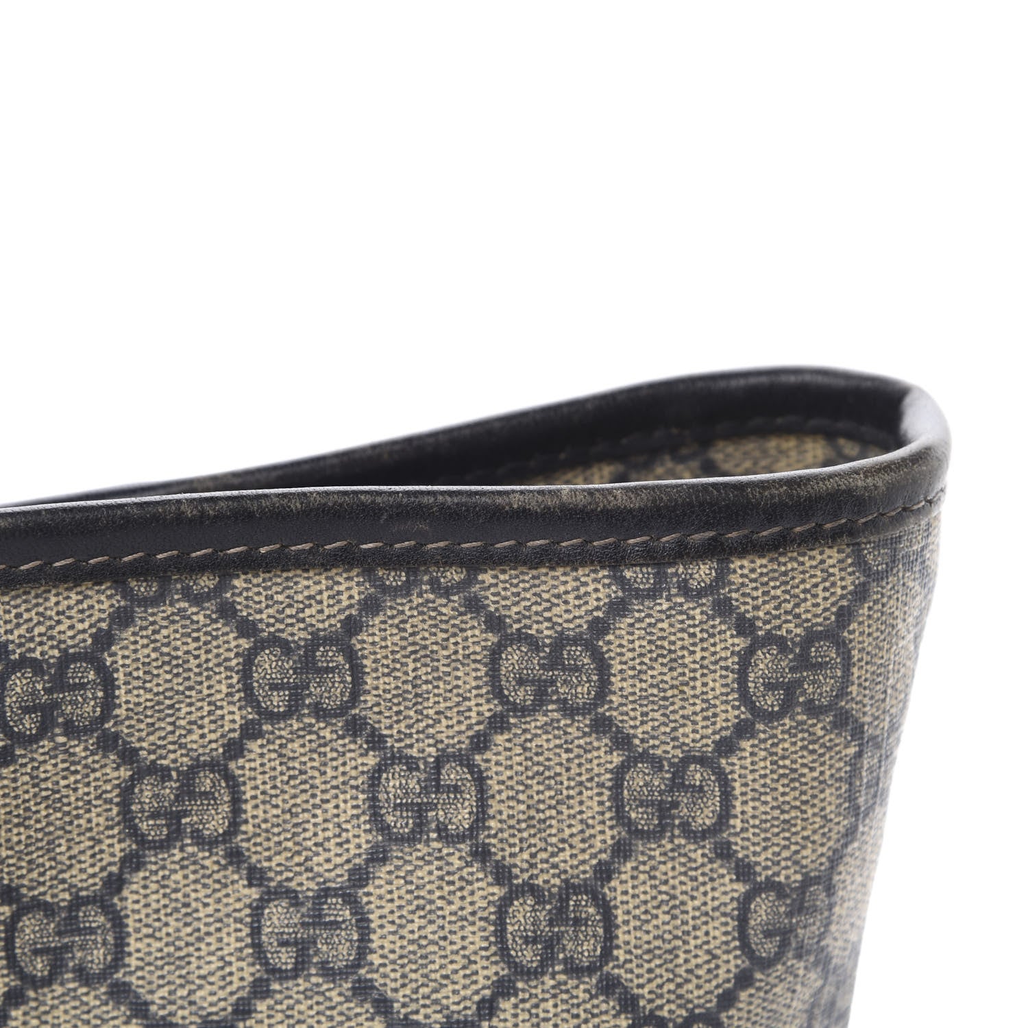 Gucci GG Supreme Monogram Large Zippered Shopping Tote Brown 16 of 17