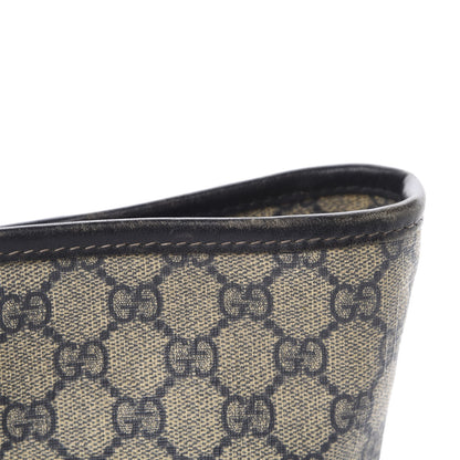 Gucci GG Supreme Monogram Large Zippered Shopping Tote Brown 16 of 17