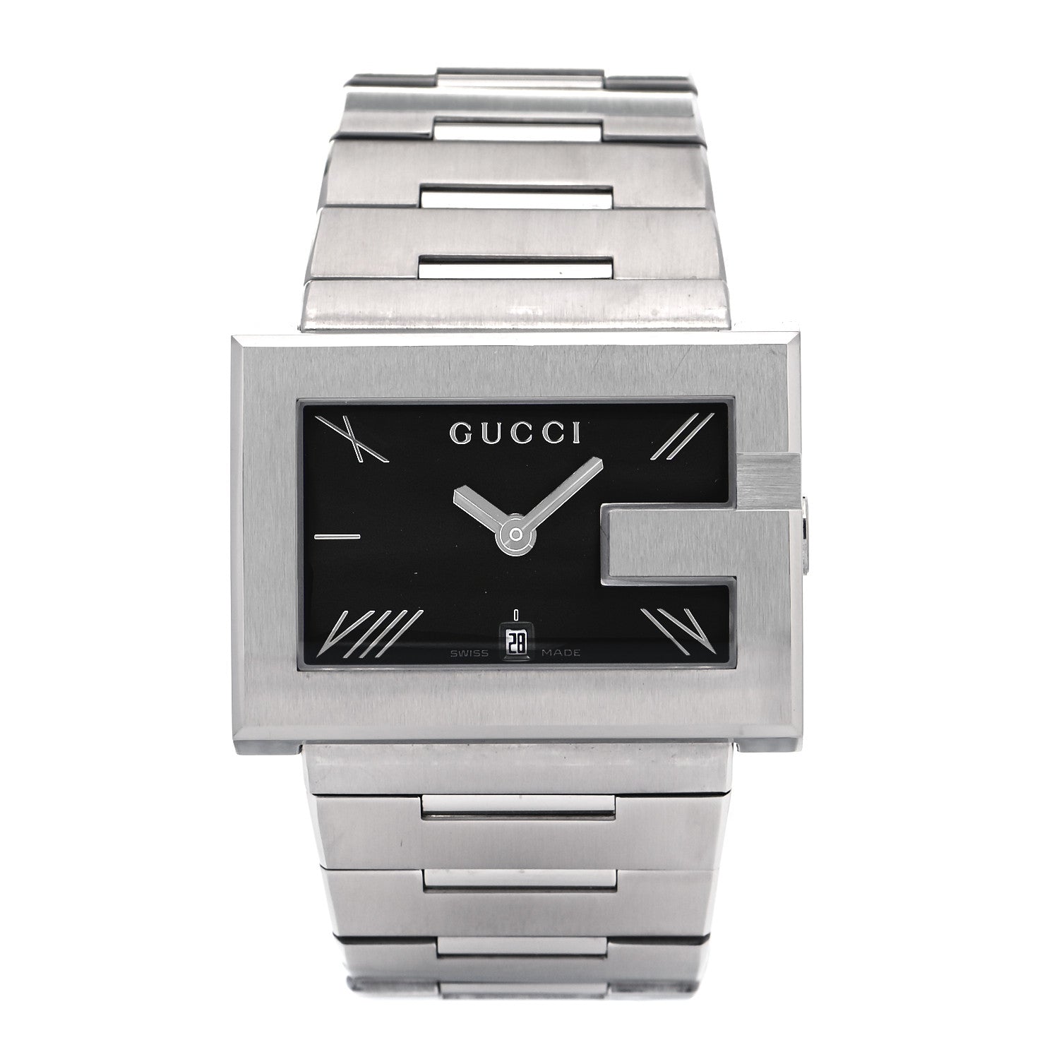 Gucci Stainless Steel 38mm 100M G-Rectangle Quartz Watch Black 1 of 7