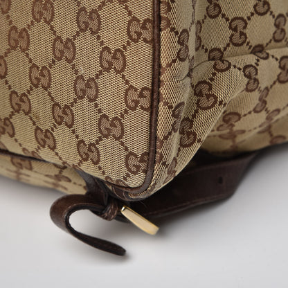 Gucci GG Monogram Flap Backpack Brown 15 of 19