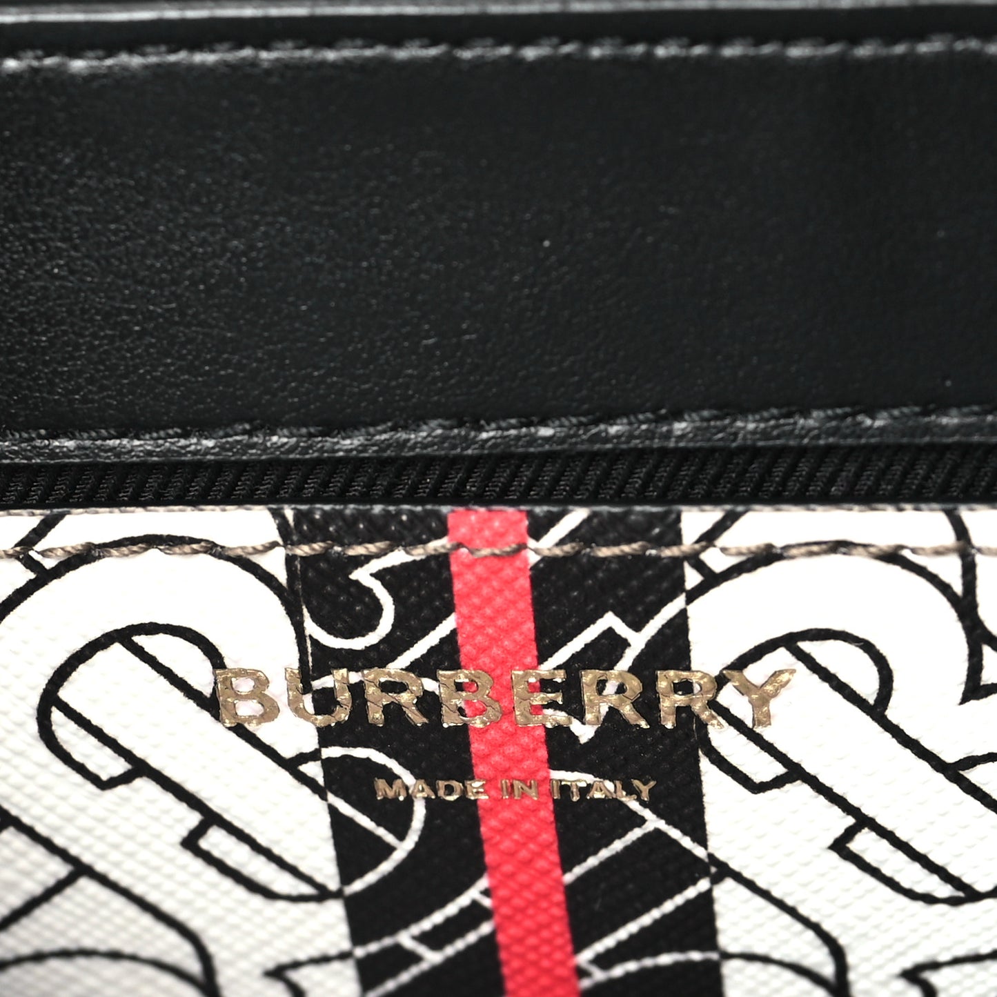 E-Canvas Monogram Stripe Note Crossbody Bag Bridle Brown