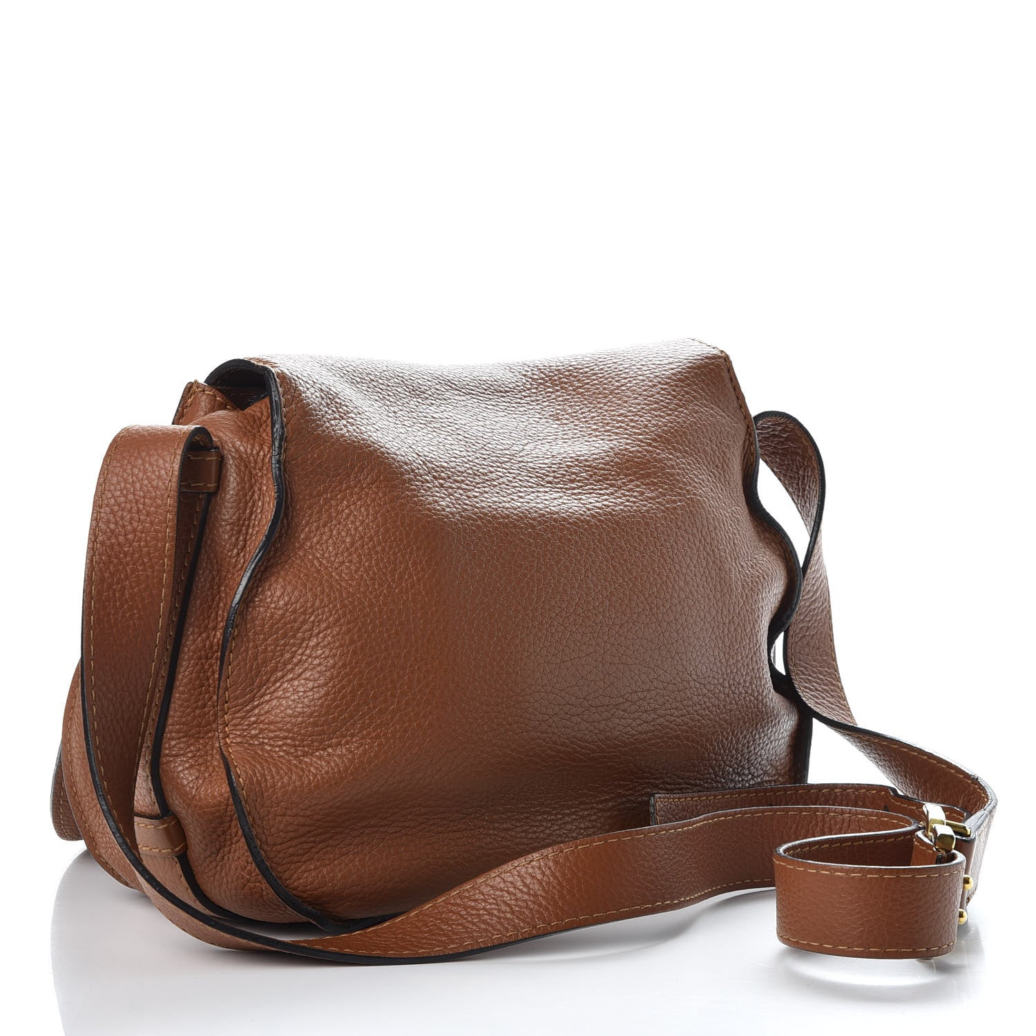 Chloe Calfskin Medium Marcie Round Crossbody Bag Tan 2 of 7