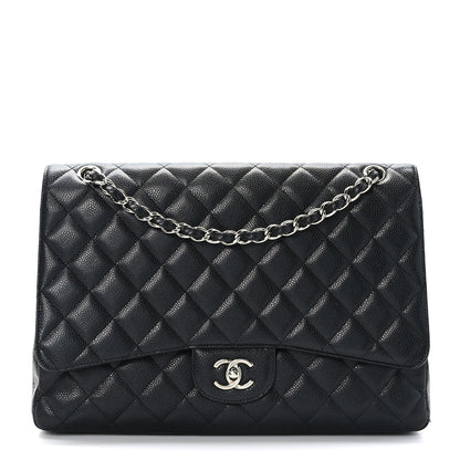 Chanel Caviar Quilted Maxi Single Flap Black 1 of 10