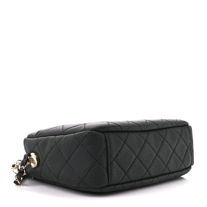 Chanel Iridescent Caviar Quilted Small Coco Tassel Camera Case Black 4 of 10
