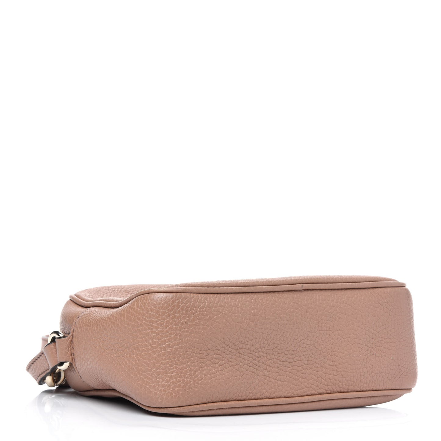 Pebbled Calfskin Small Soho Disco Bag Camelia