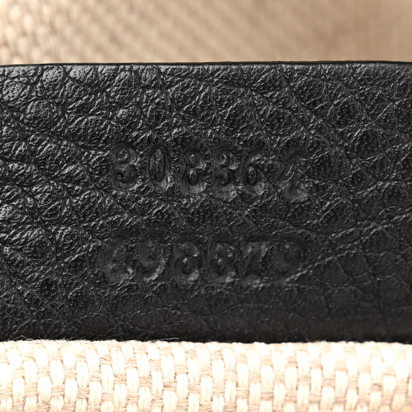 Pebbled Calfskin Small Soho Disco Bag Black