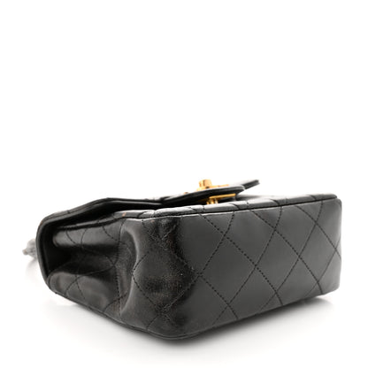 Chanel Lambskin Quilted Mini Kelly Flap Bag Black 4 of 15