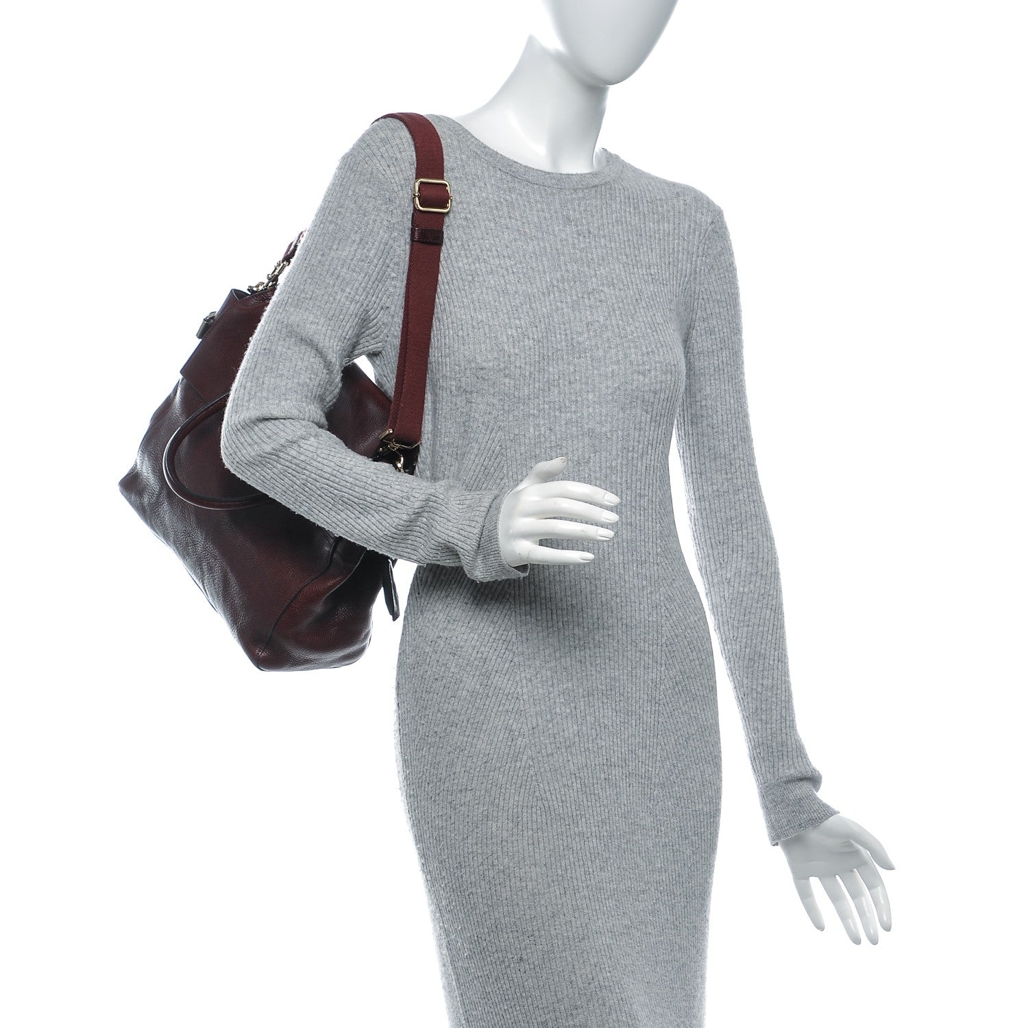 Mulberry Natural Leather Cara Delevigne Convertible Satchel Oxblood 2 of 7