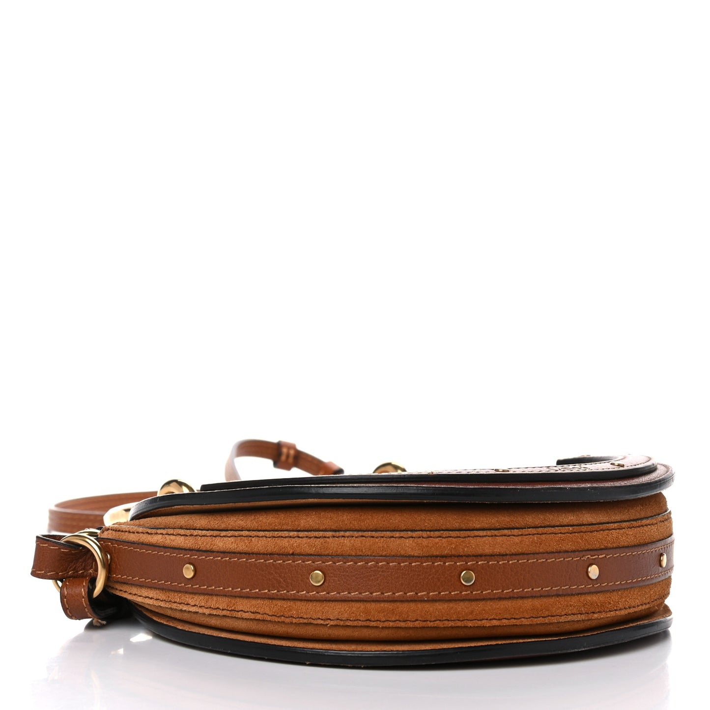 Shiny Goatskin Smooth Calfskin Suede Small Pixie Bag Saffron Red